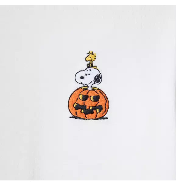 Peanuts Snoopy Pumpkin Embroidered Tee