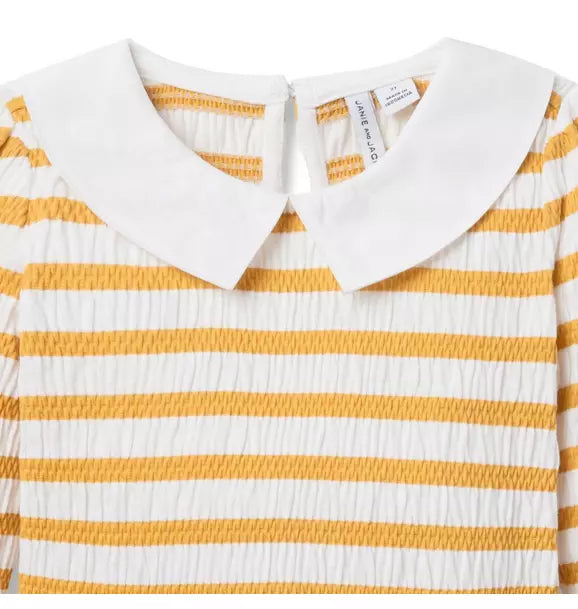 Smocked Stripe Top