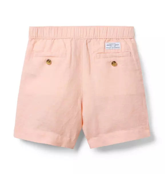 Linen-Cotton Pull-On Short