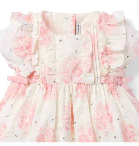Baby Floral Pintuck Dress