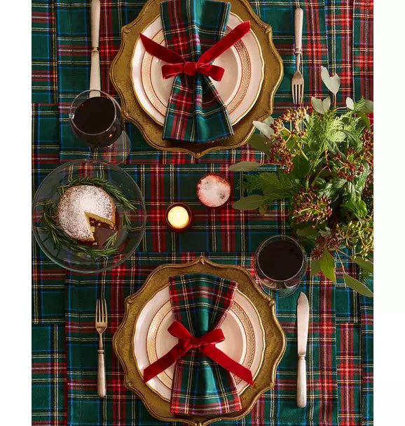 Signature Twill Placemats in Kensington Tartan (Set of 4)