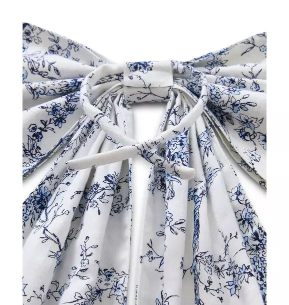 Wreath Bow in Timeless Toile