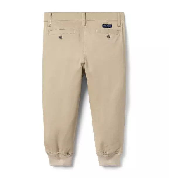 The Button Twill Jogger