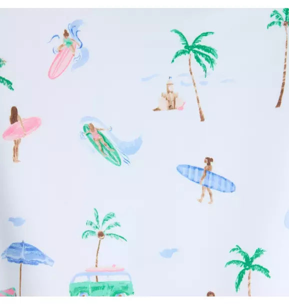 Recycled Surfer Rash Guard Swimsuit