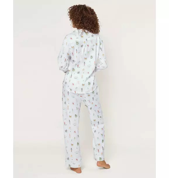 Women's Twill Pajama Set in 12 Days of Christmas