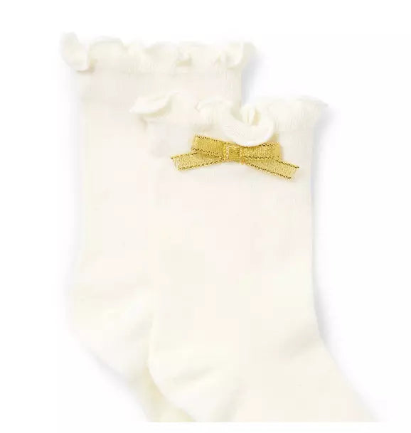 Sparkle Bow Sock