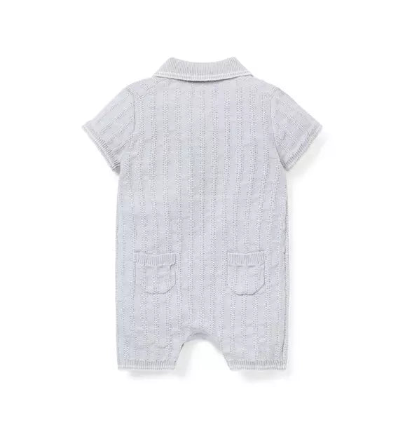 Baby Collared Knit Romper