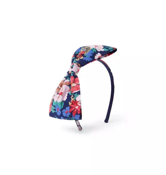 Floral Bow Headband