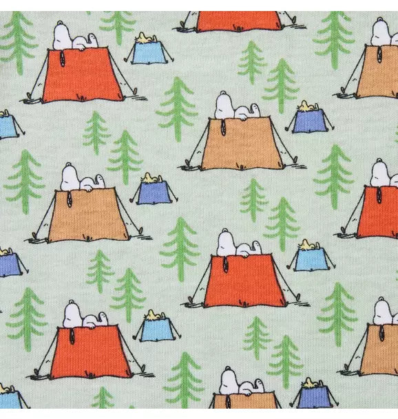 Good Night Short Pajama In Peanuts Snoopy Camp