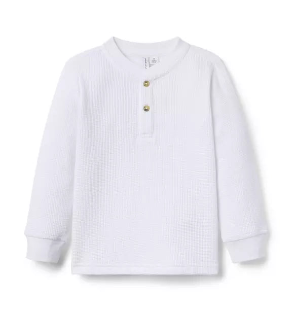 Textured Waffle Henley Tee