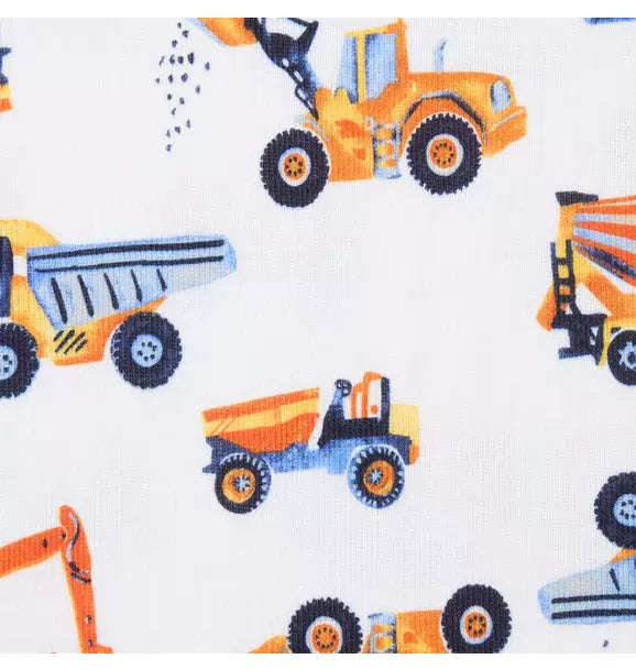 Good Night Pajama In Construction Trucks