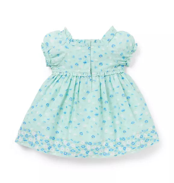 Baby Floral Border Dress