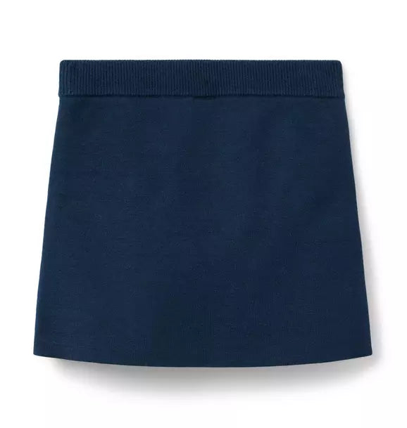 Crochet Trim Sweater Skirt