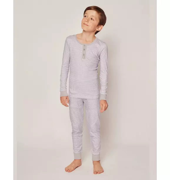 Grey Stripes Snug Fit Pajamas