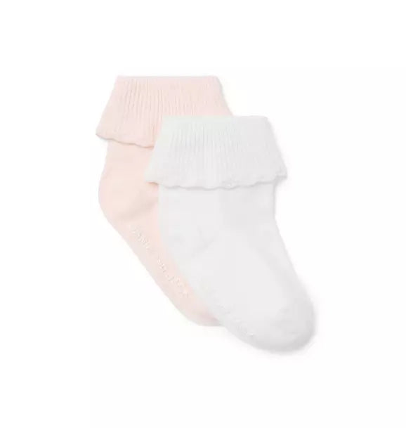 Baby Scalloped Sock 2-Pack