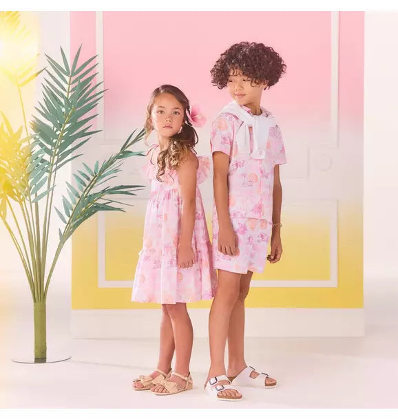 Serena Williams x Janie and Jack Toile Tour Recycled Swim Trunk