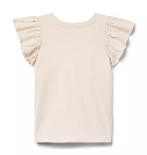 Ciao Bow Flutter Sleeve Top