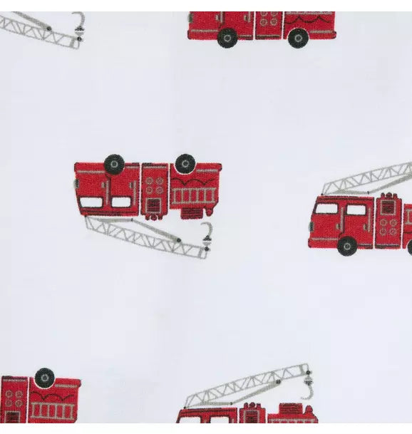 Baby Good Night Footed Pajama In Fire Truck