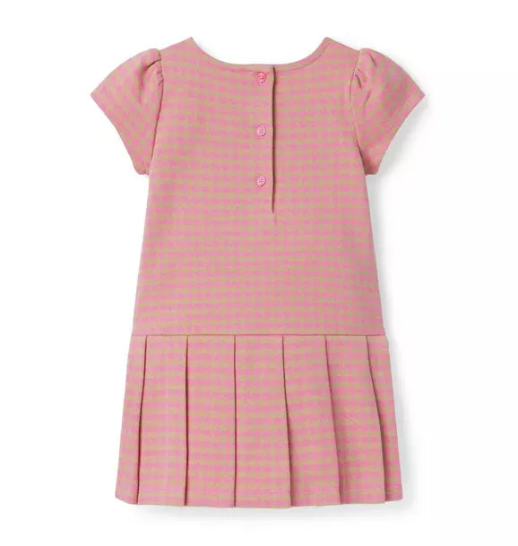 The Houndstooth Pleated Dress