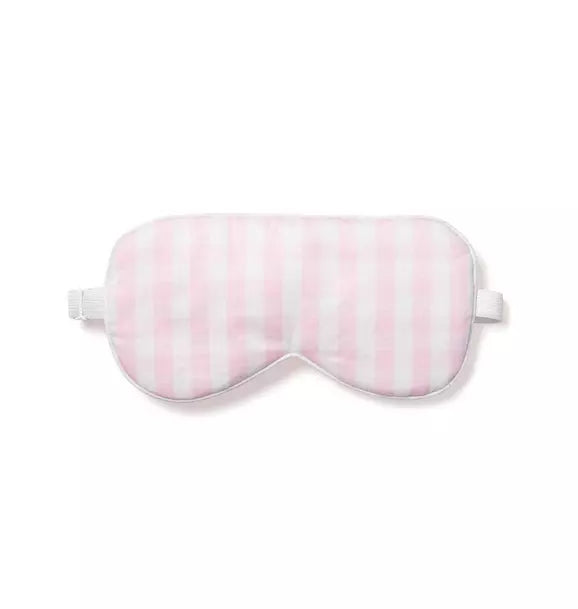 Adult Pink Gingham Eye Mask