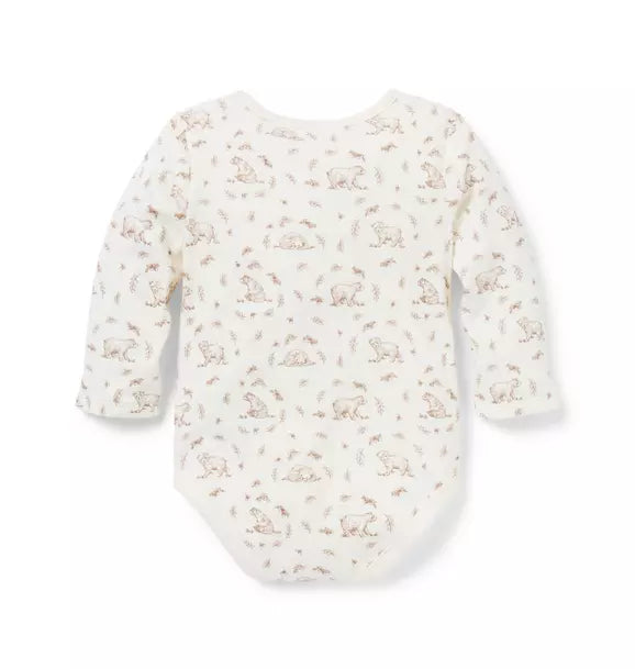 Baby Bear Toile Bodysuit