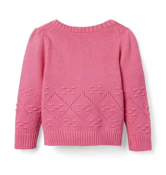 Pointelle Textured Sweater