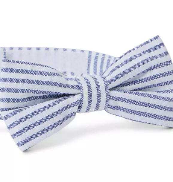 Striped Seersucker Bowtie