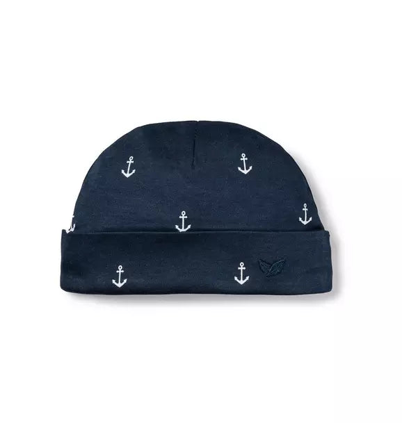 Baby's Pima Hat in Portsmouth Anchors