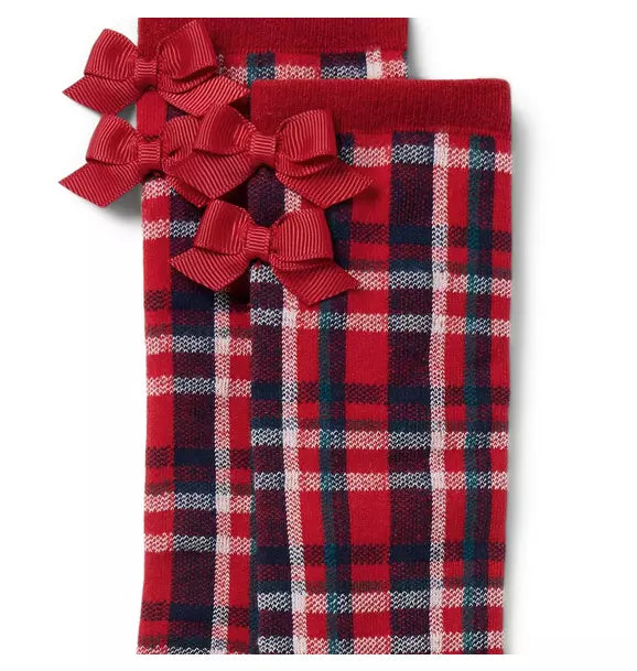Tartan Bow Sock