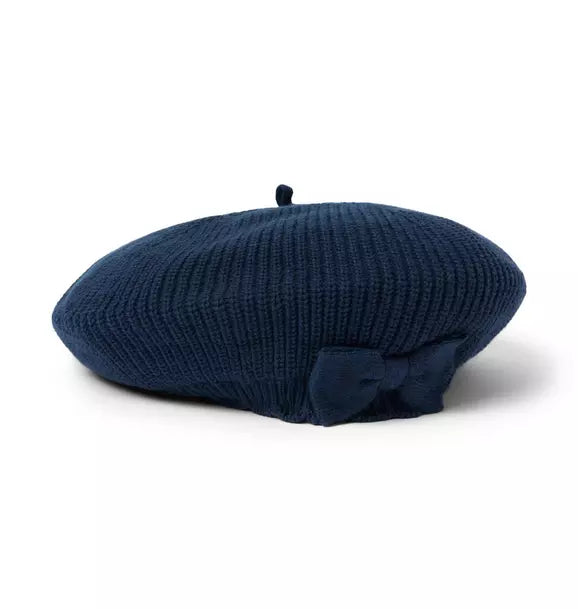 Sweater Bow Beret