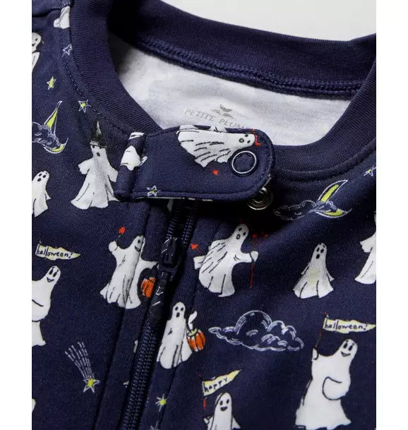 Baby's Pima Romper in Spooky Slumber