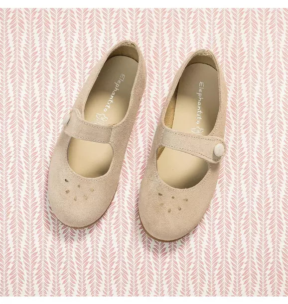 Andi Mary Jane Suede Beige