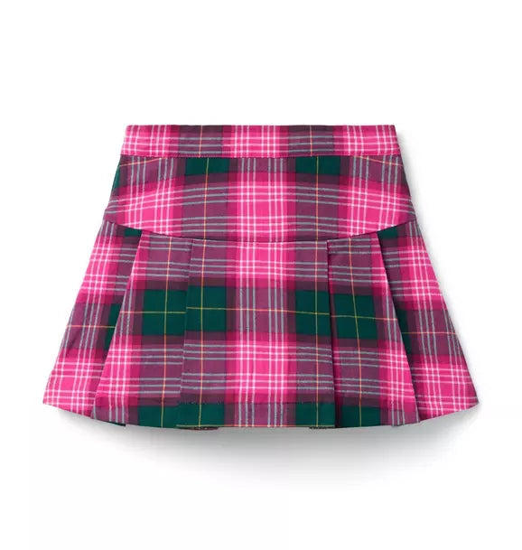 Plaid Pleated Skirt