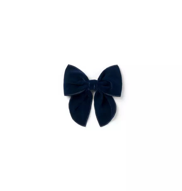 Velvet Bow Barrette