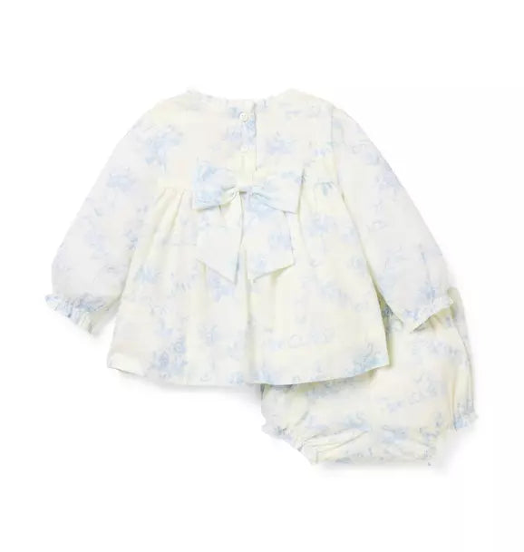 Baby Floral Toile Matching Set