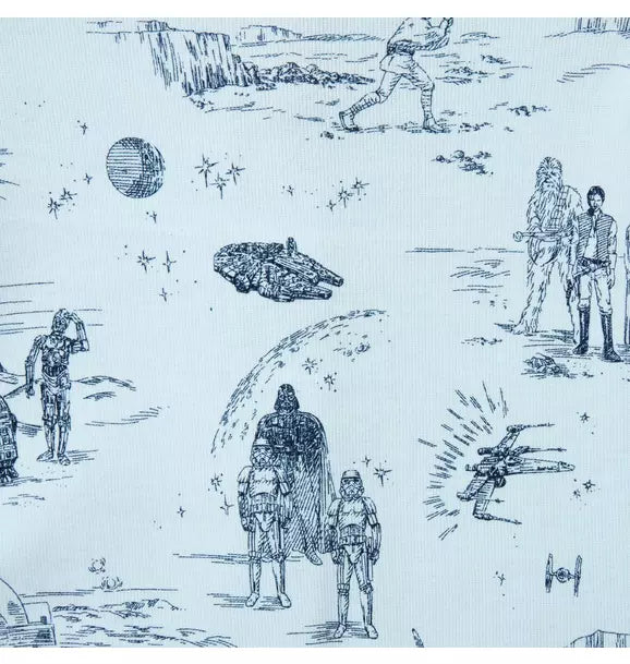 Baby Good Night Footed Pajama In STAR WARS Toile