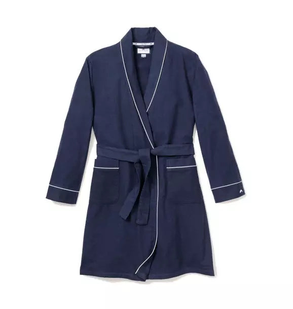 Children's Robe in Navy Flannel