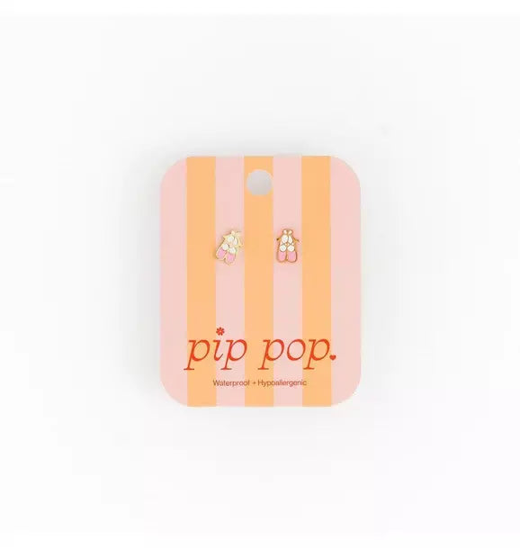 Ballet Slipper Stud Earrings