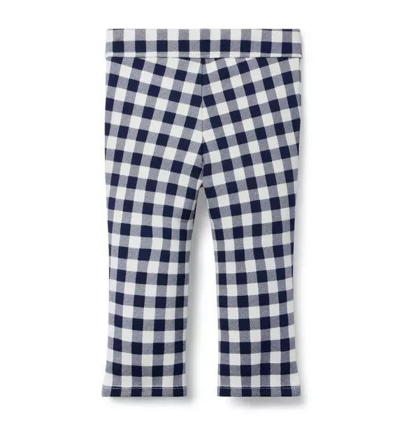 Gingham Ponte Pant