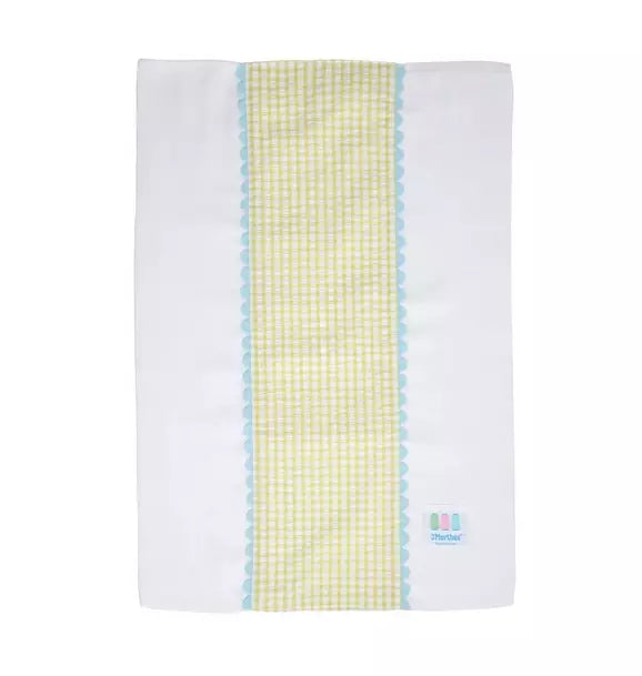 Big Check Fancy Fabric Burp Cloth