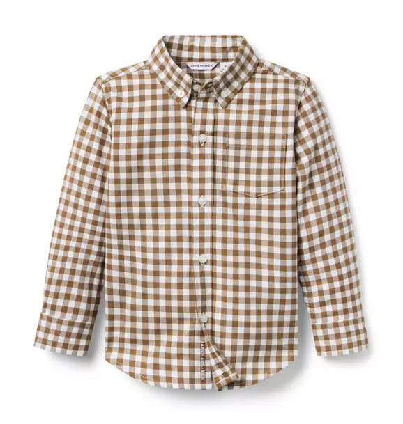 Gingham Flannel Shirt