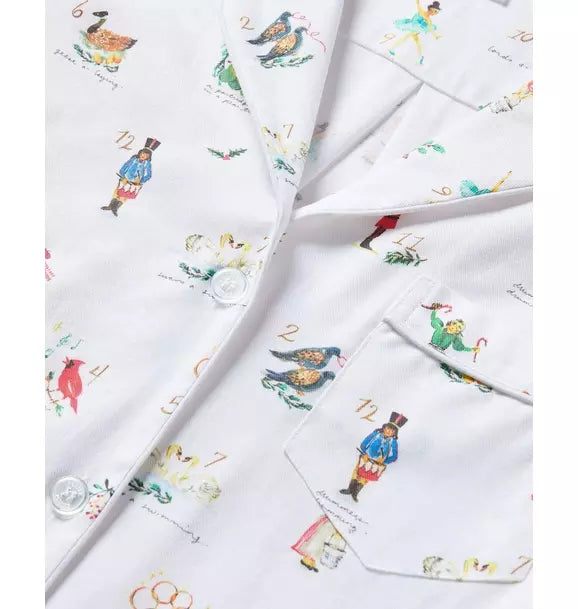 Men's Twill Pajama Set in 12 Days of Christmas