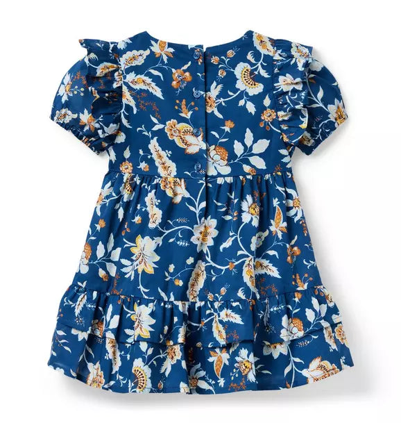 Paisley Floral Ruffle Dress