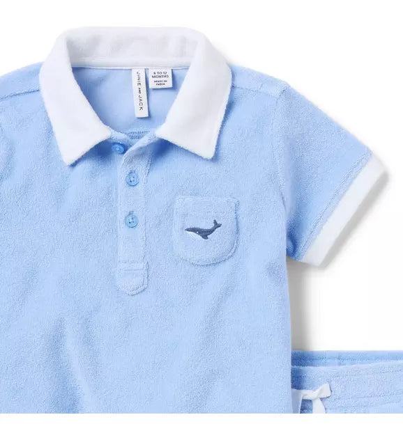 Baby Whale Terry Matching Set