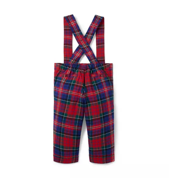 Baby Tartan Suspender Pant