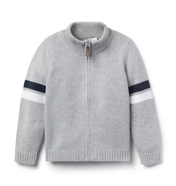 The Stripe Sweater Jacket