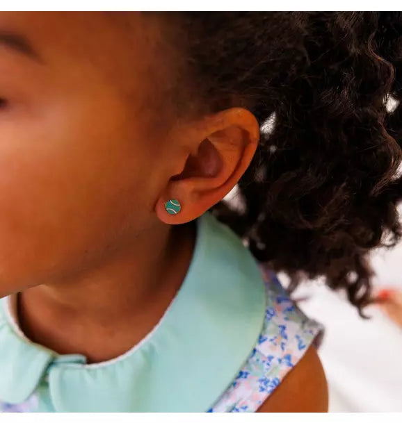 Tennis Ball Stud Earrings