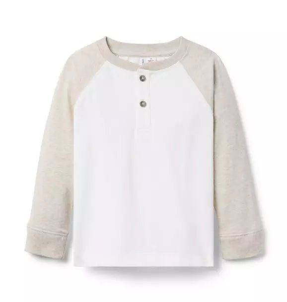 Colorblock Henley Tee