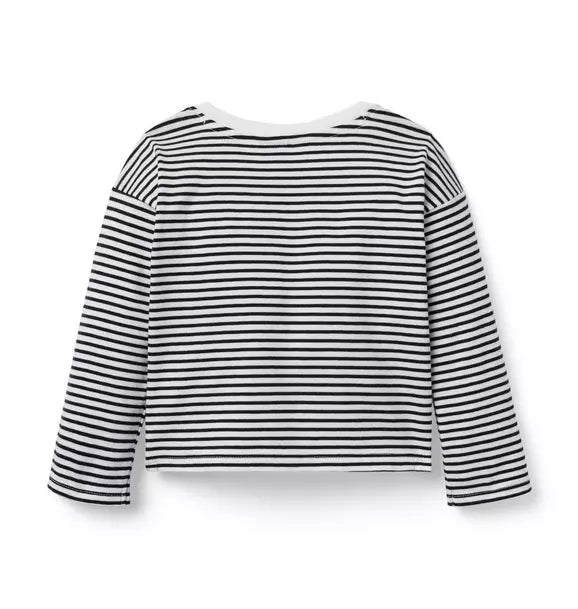Striped Bow Top