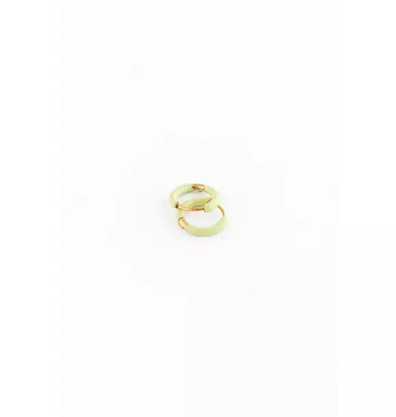 Enamel Hoop Earrings